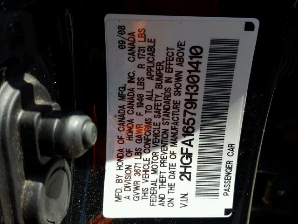 2009 Honda Civic LX (FOR PARTS) - Image 6