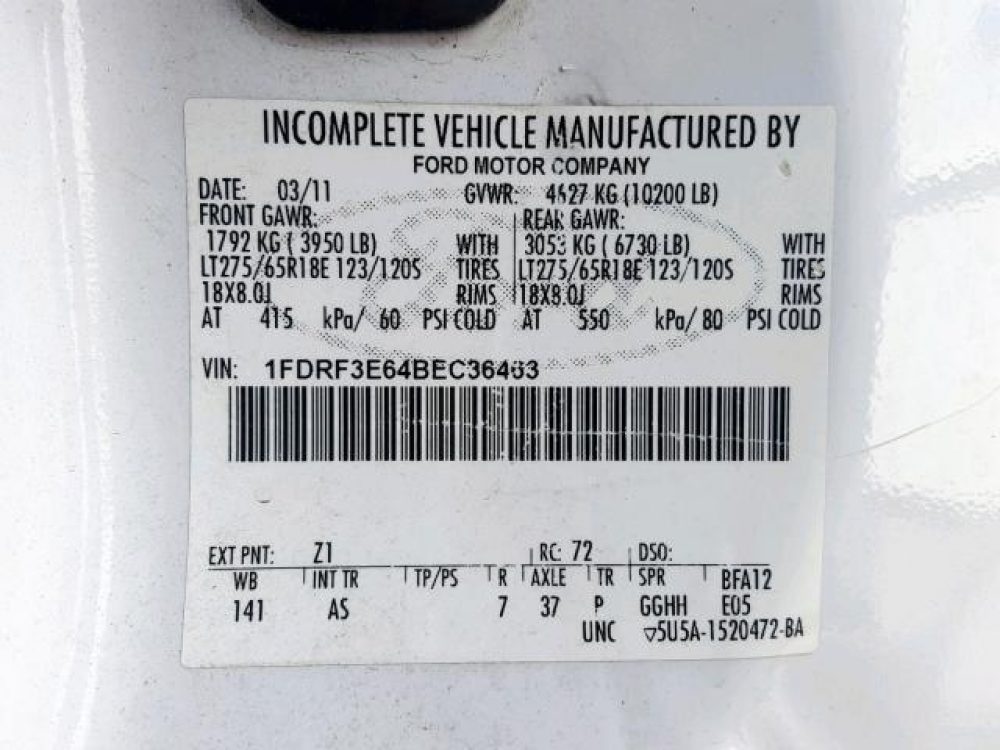 2011 Ford F350 Super Duty  (FOR PARTS) - Image 9