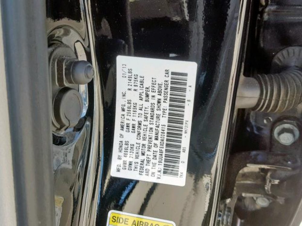 2013 Acura TL Tech (FOR PARTS) - Image 11